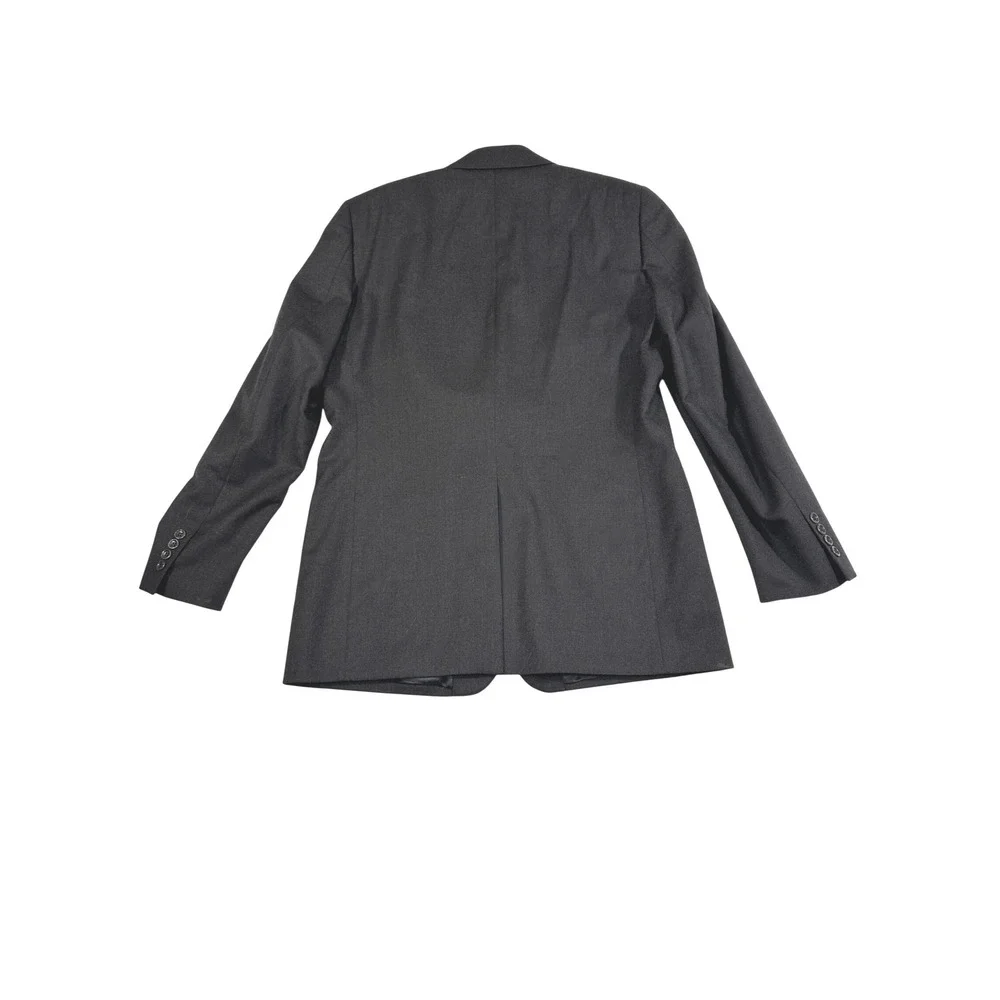 Banana Republic‎ Mens 42R Wool Blazer Charcoal Gray 2 Button Suit Jacket